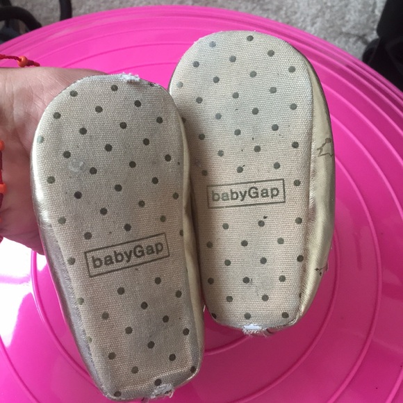 Gold baby girl kitty shoes - Picture 4 of 4